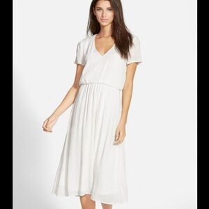 Wayf Simple White Dress